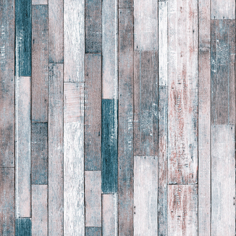 Pastel Painted Wood Wallpaper Roll Waterproofing Farmhouse Sitting Room Wall Art Clearhalo 'Country wall decor' 'Rustic' 'Wallpaper' Wall Decor' 1756683