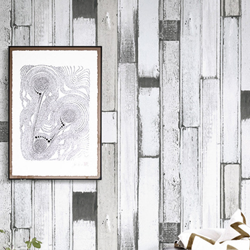 Waterproof Reclaimed Wood Wallpaper Roll PVC Cottage Wall Art for House Interior Clearhalo 'Country wall decor' 'Rustic' 'Wallpaper' Wall Decor' 1756725