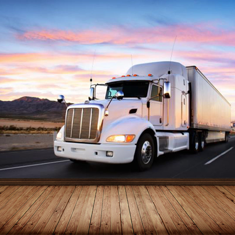 Urban Cityscape Mural Wallpaper Dark Color Moisture Resistant Wall Decor for Room White Clearhalo 'Wall Decor' 'Wall Mural' 1758250