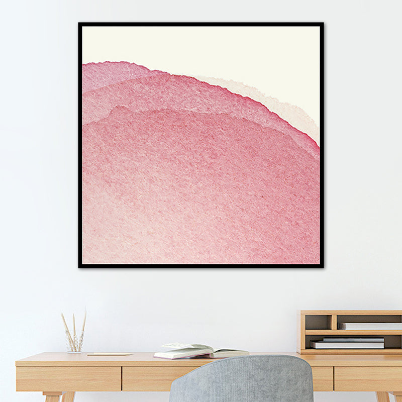 Light Color Contemporary Art Painting Abstract Canvas for Bathroom, Multiple Sizes Dark Pink Clearhalo 'Arts' 'Canvas Art' 1760418