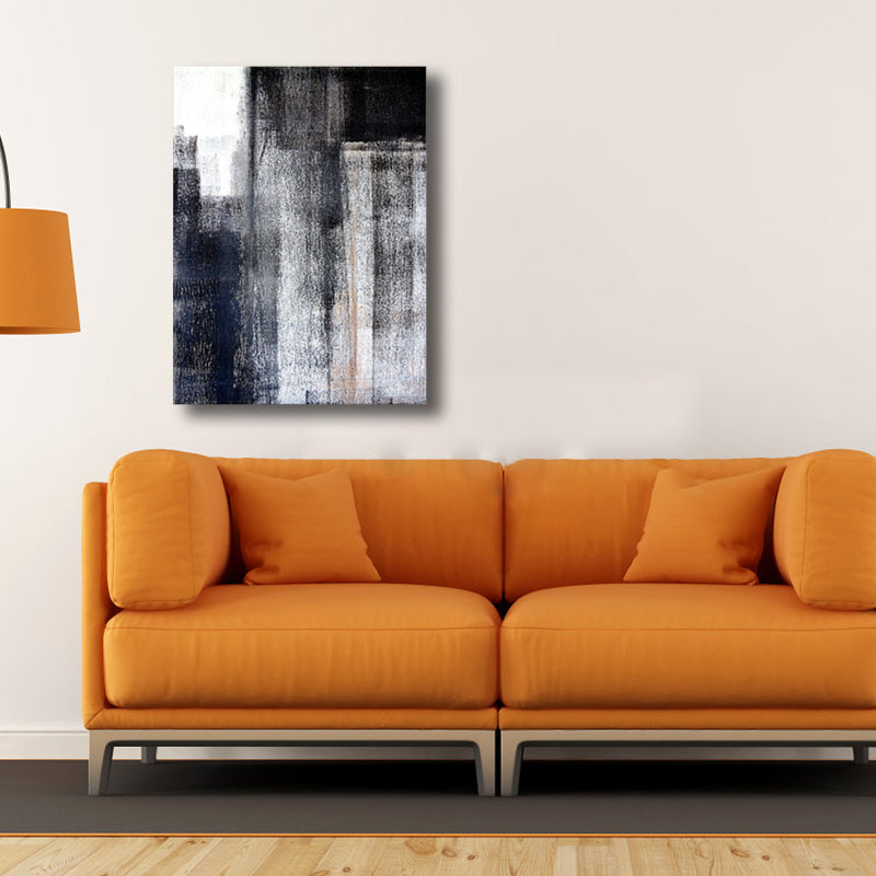 Canvas Pastel Color Painting Modern Art Abstract Wall Decor, Multiple Sizes Available Black Clearhalo 'Arts' 'Canvas Art' 1763129
