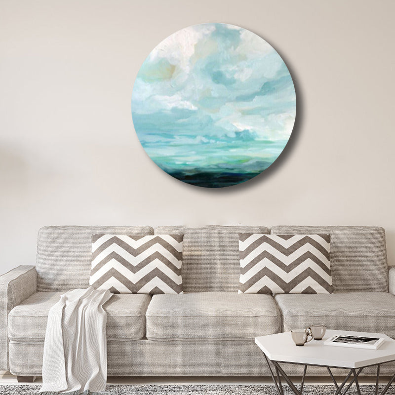 Contemporary Art Hand Painted Canvas Pastel Color Prairie-Scape Painting, Multiple Sizes Options Green Clearhalo 'Arts' 'Canvas Art' 1763431