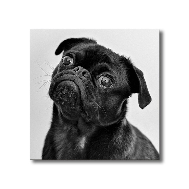 Canvas Textured Painting Childrens'Art Pet Dog Wall Decor, Multiple Sizes Options Clearhalo 'Art Gallery' 'Canvas Art' 'Kids' Arts' 1766244