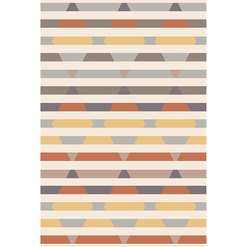 Bohemian Tribal Geometric Pattern Rug Orange and Yellow Polyester Rug Washable Pet Friendly Anti-Slip Carpet for Living Room Clearhalo 'Area Rug' 'Bohemian' 'Rugs' Rug' 1767483
