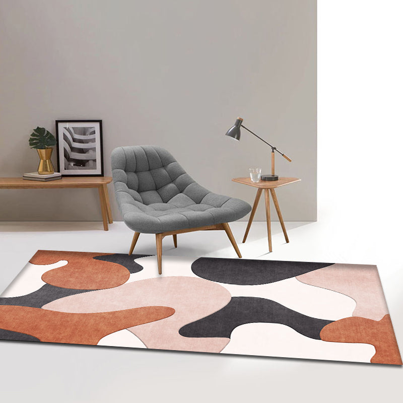 Modern Colorblock Rug Multicolor Polyester Rug Non-Slip Backing Washable Pet Friendly Carpet for Home Clearhalo 'Area Rug' 'Rug' 1781029