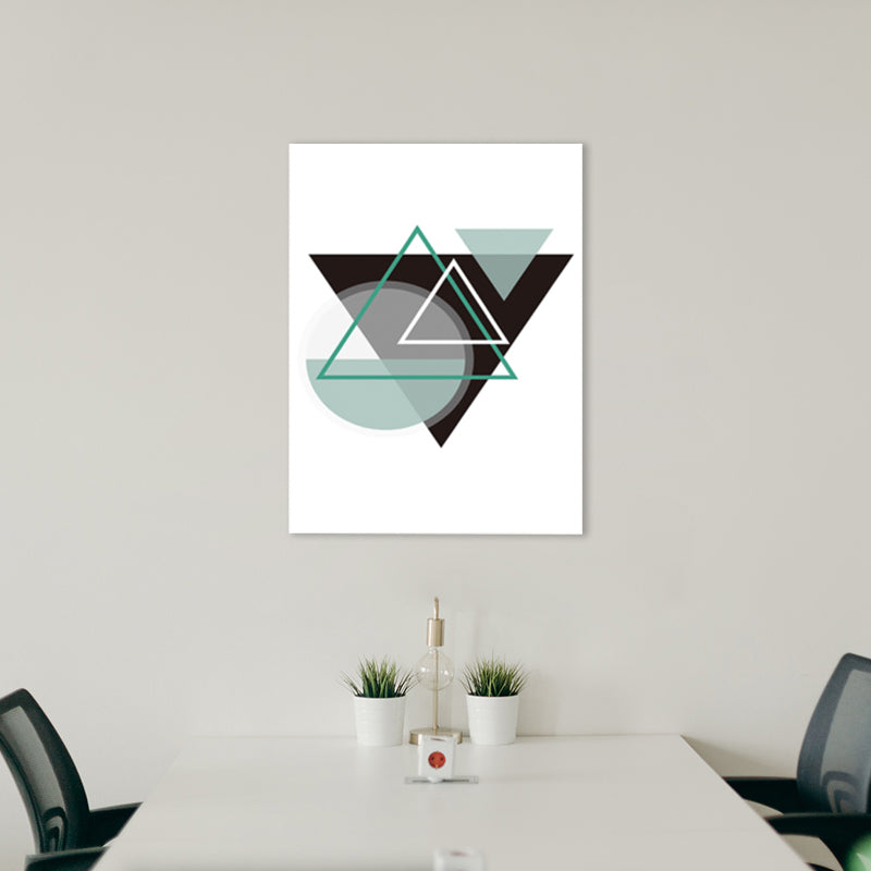 Graphic Pattern Canvas Art Light Color Scandinavian Stylish Wall Decor for Playroom Black Clearhalo 'Arts' 'Canvas Art' 1783004