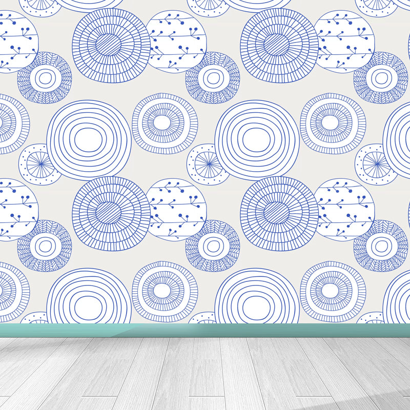 Modern Still Life Mural Decal Light Color Stain-Proofing Wall Decor for Bathroom Beige Clearhalo 'Wall Decor' 'Wall Mural' 1785803