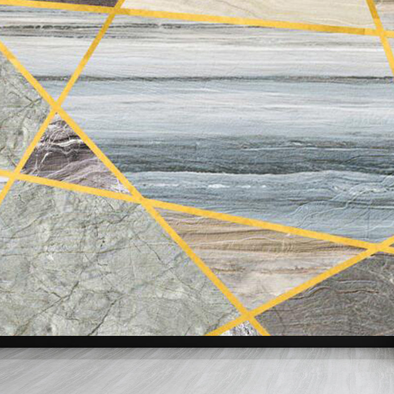 Pastel Color Graphic Mural Decal Moisture Resistant Modern Bathroom Wall Covering Gray Blue Clearhalo 'Wall Decor' 'Wall Mural' 1792112