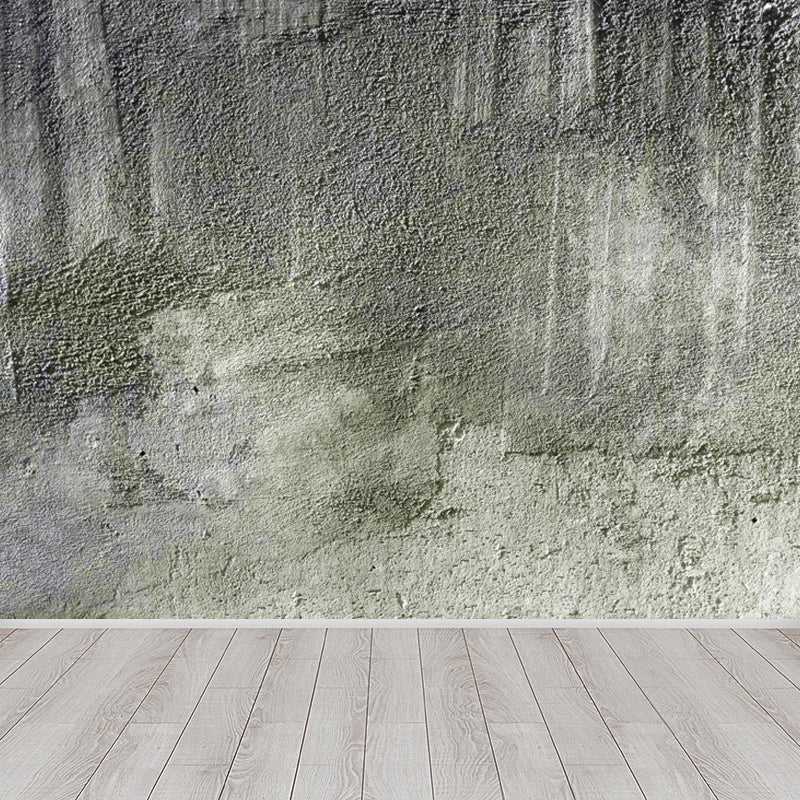 Industrial Scratches Wall Paper Mural Dark Color Water Resistant Wall Art for Garage Pewter Clearhalo 'Wall Decor' 'Wall Mural' 1805979