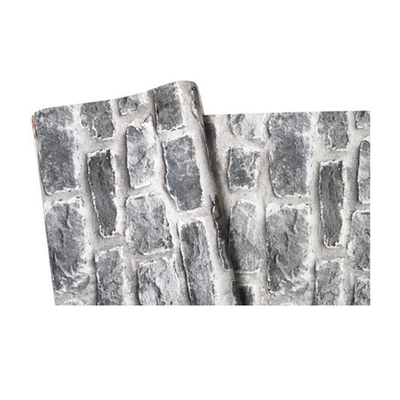 Rustic Countryside 3D Brick Non-Pasted Wallpaper for Bar and Restaurant, 33' by 20.5" Clearhalo 'Industrial wall decor' 'Industrial' 'Wallpaper' Wall Decor' 1806022
