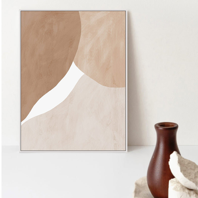 Abstract Expressionism Brush Stroke Canvas Soft Color Textured Wall Decor for Living Room Brown Clearhalo 'Arts' 'Canvas Art' 1808974