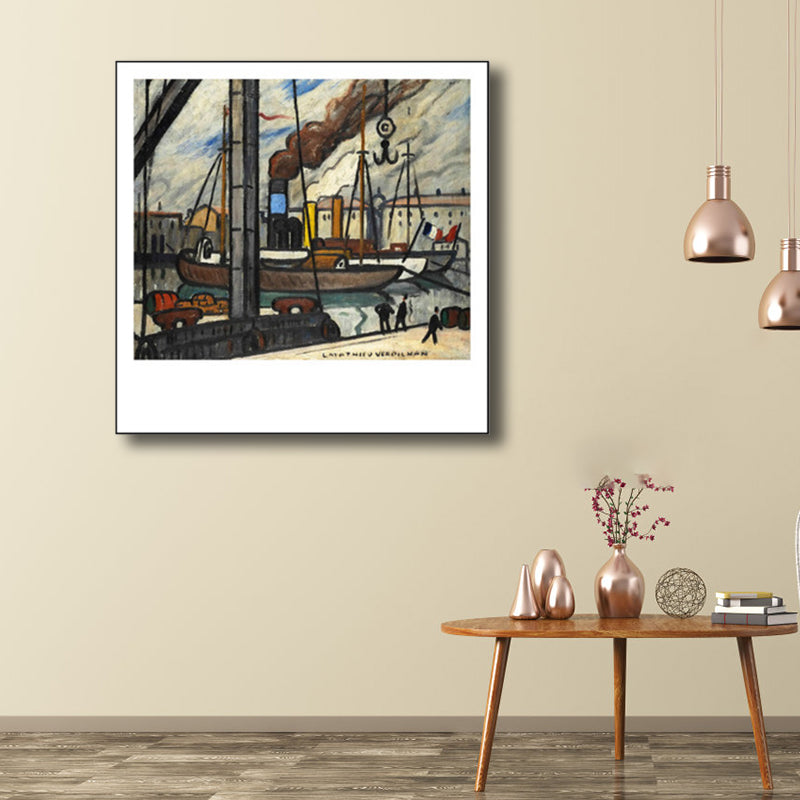 Canvas Wall Art for Girls Bedroom, Pastel Color, Multiple Sizes Grey Clearhalo 'Arts' 'Canvas Art' 1809791