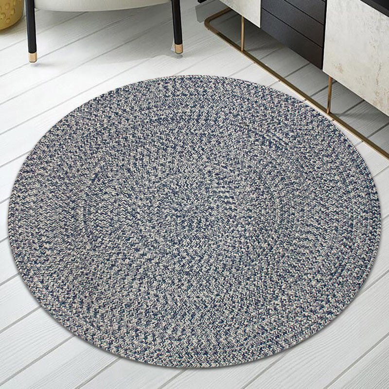 Countryside Plain Rug Polypropylene Rug Non-Slip Backing Washable Pet Friendly Carpet for Home Dark Blue Clearhalo 'Area Rug' 'Rug' 1810592