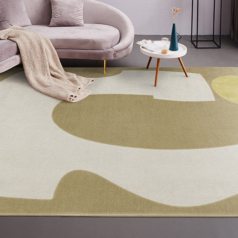 Multicolor Drawing Room Rug Contemporary Colorblock Rug Chenille Anti-Slip Backing Pet Friendly Area Carpet Brown Clearhalo 'Area Rug' 'Rug' 1812638