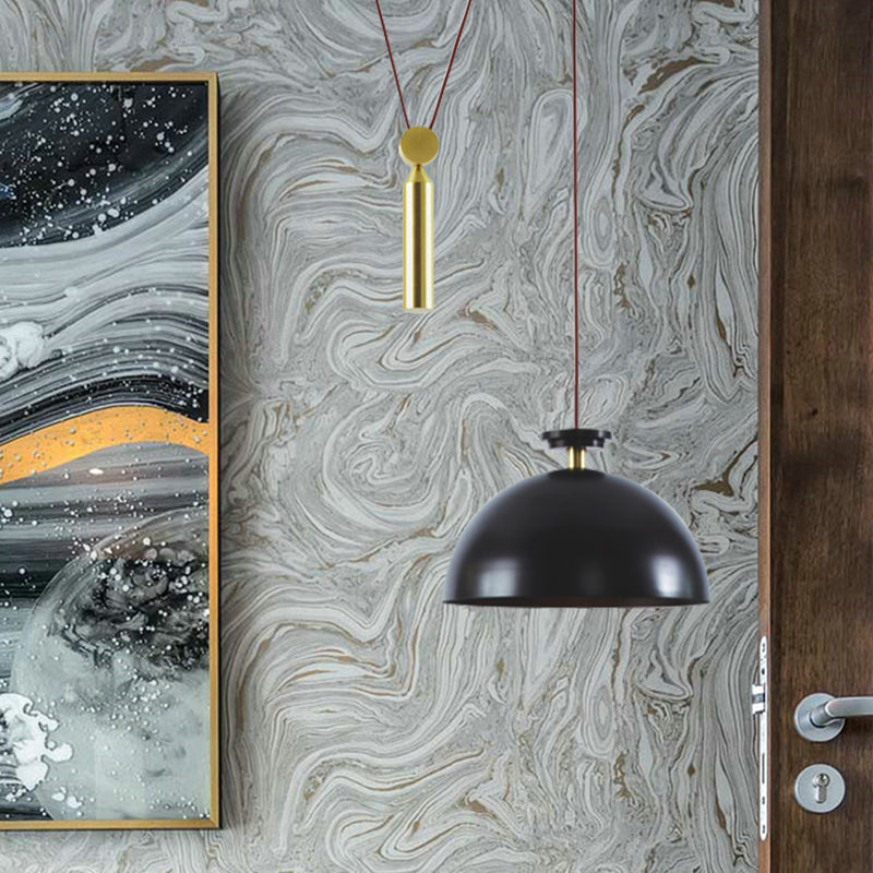 Height Adjustable Pendant Lamp with Pulley One Light Modern Hanging Light for Kitchen Hallway Clearhalo 'Ceiling Lights' 'Modern Pendants' 'Modern' 'Pendant Lights' 'Pendants' Lighting' 184506