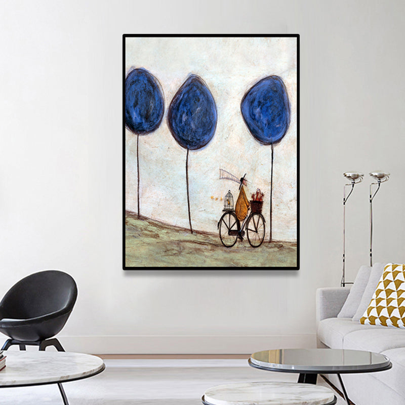 Recreational Figure Wall Art Decor Pastel Color Canvas Painting, Textured, Multiple Sizes Clearhalo 'Art Gallery' 'Canvas Art' 'Kids' Arts' 1858167