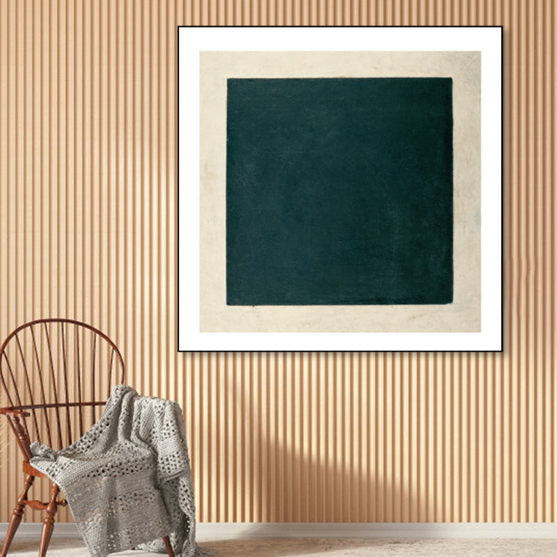 Geometric Canvas Print House Interior Oil Paintings Wall Decor in Soft Color, Textured Green Clearhalo 'Arts' 'Canvas Art' 1860286