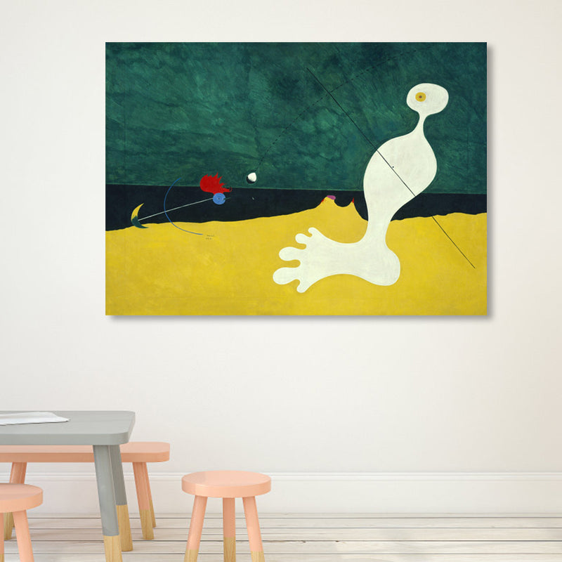 Mid-Century Modern Canvas Print for House Interior Green Clearhalo 'Arts' 'Canvas Art' 1861874