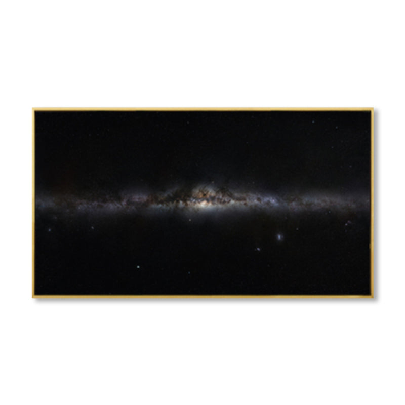 Kids Photo Shooting Star Canvas Print Dark Milky Way Wall Art Decor for Boys Bedroom Clearhalo 'Art Gallery' 'Canvas Art' 'Kids' Arts' 1861987