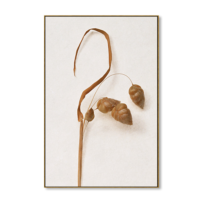 Rustic Style Botanical Canvas Art Light Color Textured Wall Decor for Dining Room Clearhalo 'Art Gallery' 'Canvas Art' 'Country Art Gallery' 'French Country' 'Rustic' Arts' 1862148