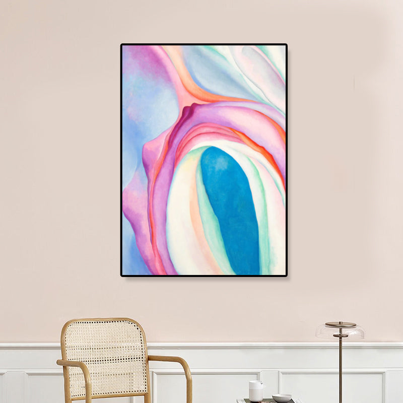 Modern Art Canvas Print Light Color Paintings Ombre Pattern Wall Decor for Gallery Pink Clearhalo 'Arts' 'Canvas Art' 1862429