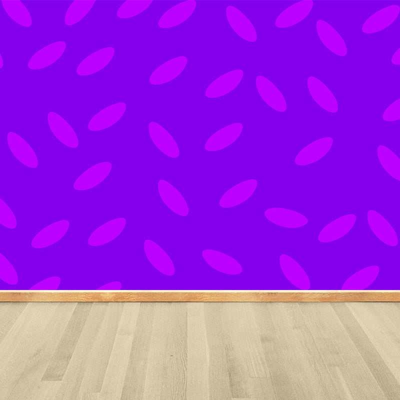 Modern Geometric Wall Mural Decal Bright Color Waterproofing Wall Art for Living Room Purple Clearhalo 'Wall Decor' 'Wall Mural' 1863331