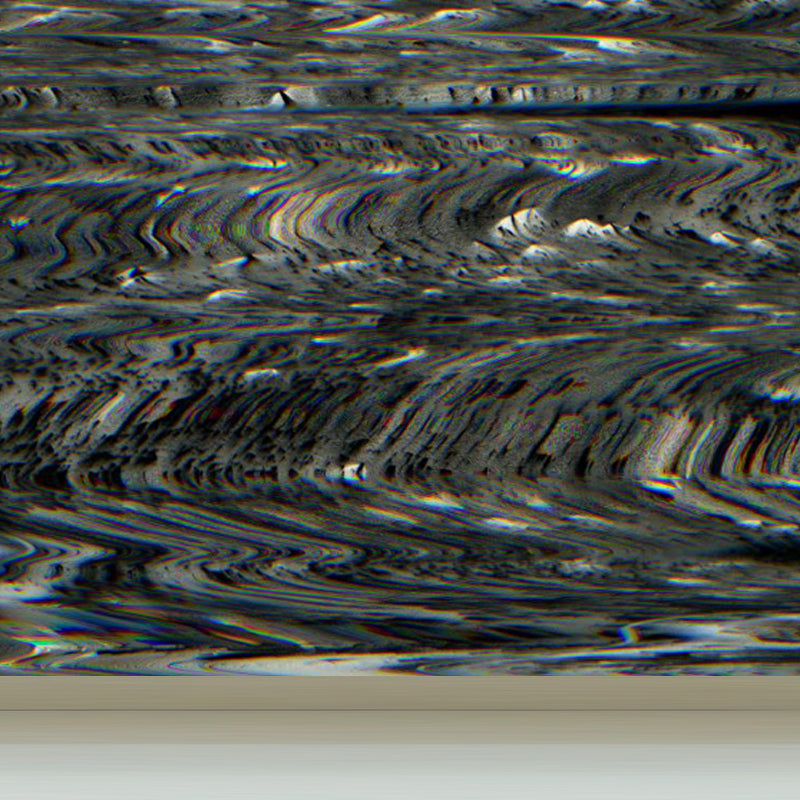 Illustration Style Abstract Mural Decal Giant Wall Decor for Dining Room, Personalize Grey Clearhalo 'Wall Decor' 'Wall Mural' 1863906