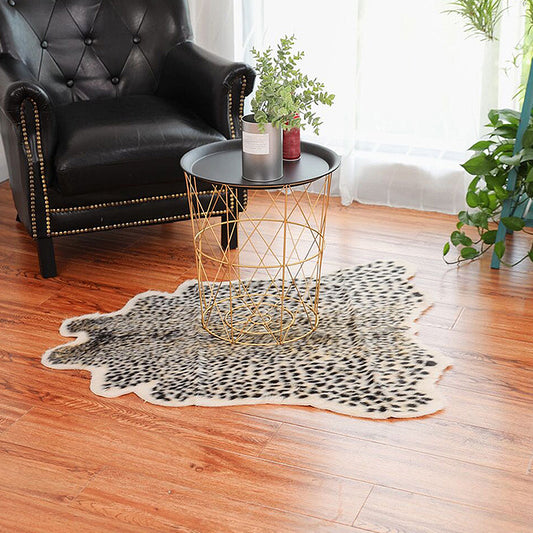 Black Bedroom Rug Modern Leopard Pattern Rug Polyester Anti-Slip Backing Washable Area Rug Black 2'11" x 3'3" Clearhalo 'Area Rug' 'Casual' 'Rugs' Rug' 1868852