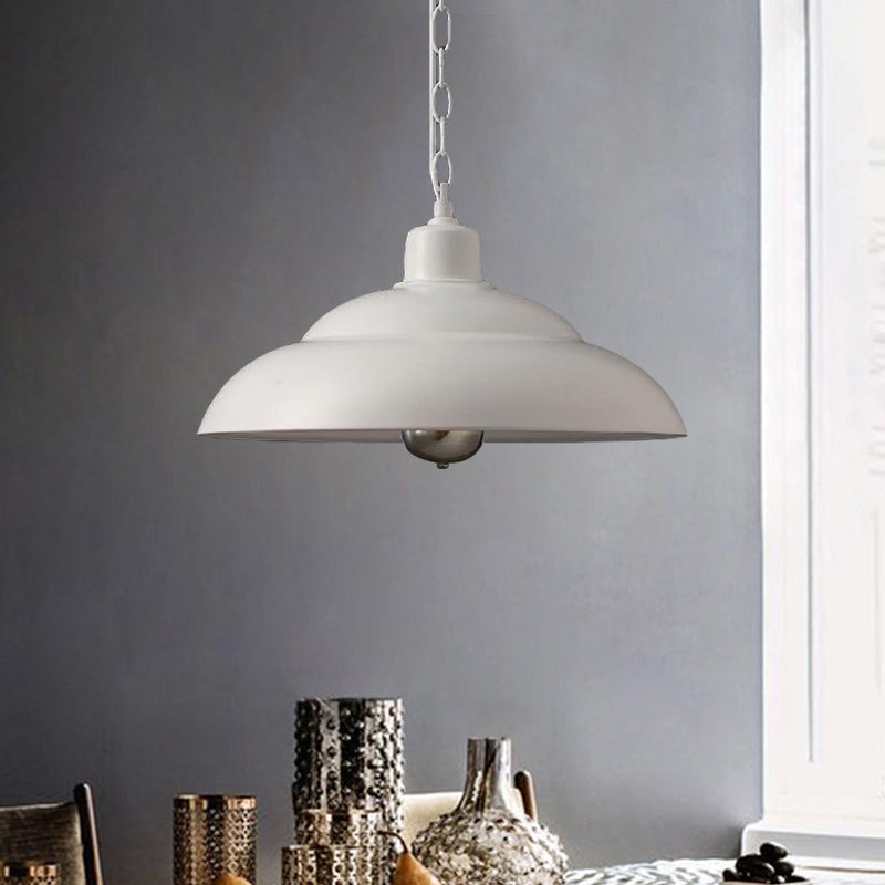 1 Light Hanging Lamp Vintage Style Double Bubble Metallic Suspension Lamp in Red/White for Coffee Shop Clearhalo 'Art Deco Pendants' 'Cast Iron' 'Ceiling Lights' 'Ceramic' 'Crystal' 'Industrial Pendants' 'Industrial' 'Metal' 'Middle Century Pendants' 'Pendant Lights' 'Pendants' 'Tiffany' Lighting' 1885988