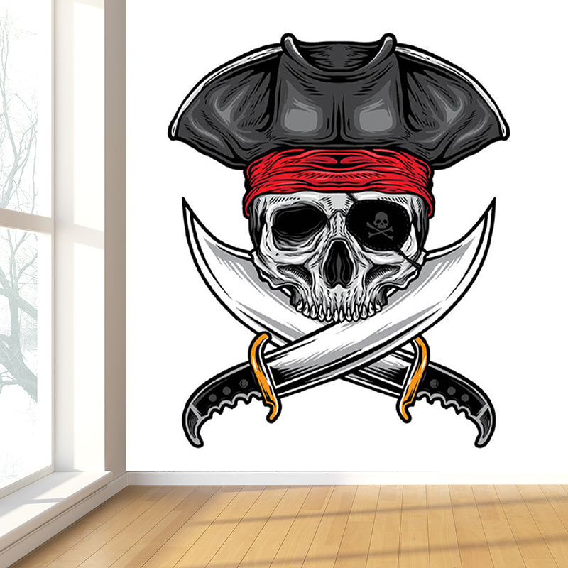 Light Color Art Pattern Mural Decal for Decoration Modern Living Room Wall Decor Grey Clearhalo 'Wall Decor' 'Wall Mural' 1890551