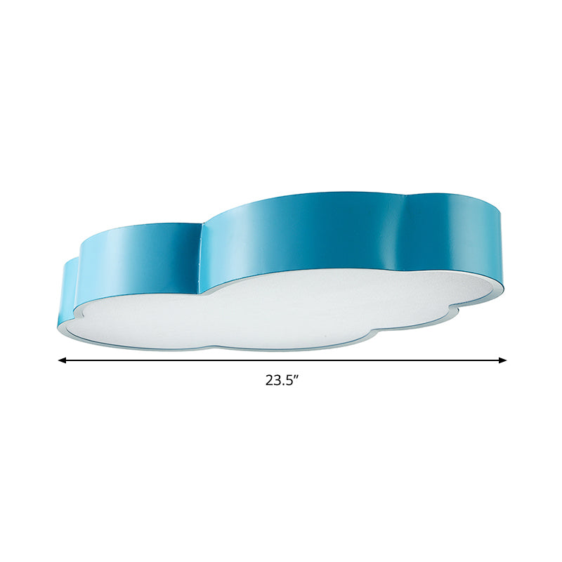 Cloud Shape Flush Ceiling Light Cartoon Acrylic LED Ceiling Lamp for Kindergarten Clearhalo 'Ceiling Lights' 'Close To Ceiling Lights' 'Close to ceiling' 'Flush mount' Lighting' 190532