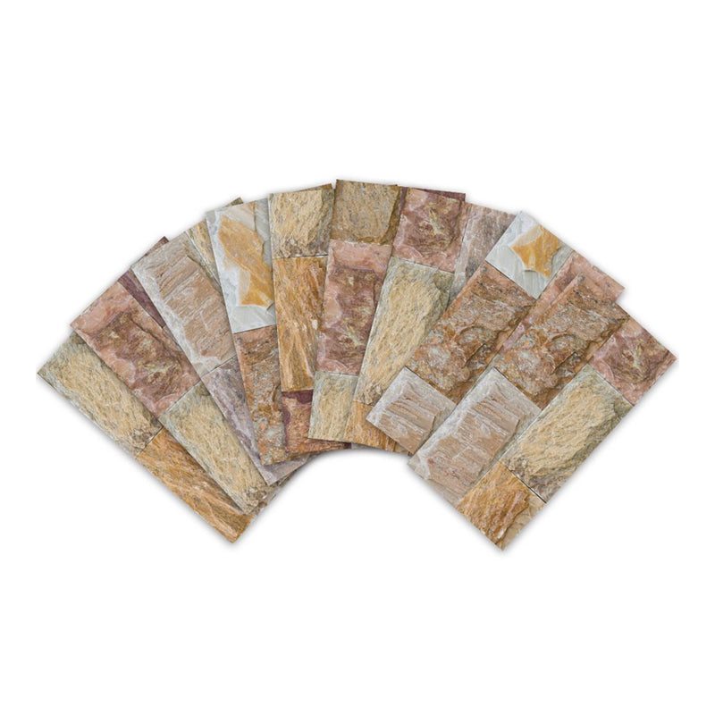 Brick Wallpaper Panels Pick Up Sticks Countryside Kitchen Wall Decor, 8' L x 4" W Clearhalo 'Country wall decor' 'Rustic' 'Wallpaper' Wall Decor' 1921812