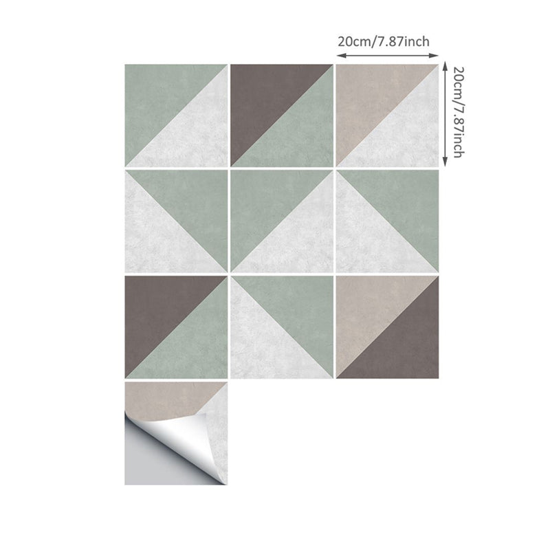 Modern Art Geometric Wallpapers for Home 8' L x 8" W Peel and Paste Wall Art in Green Clearhalo 'Modern wall decor' 'Modern' 'Wallpaper' Wall Decor' 1921944