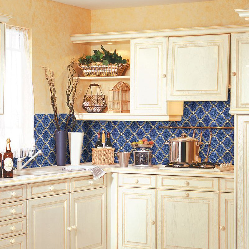 Adhesive Quatrefoil Net Wallpaper Border Modernist PVC Wall Decor, 16.5' L x 8" W Clearhalo 'Modern wall decor' 'Modern' 'Wallpaper' Wall Decor' 1922535