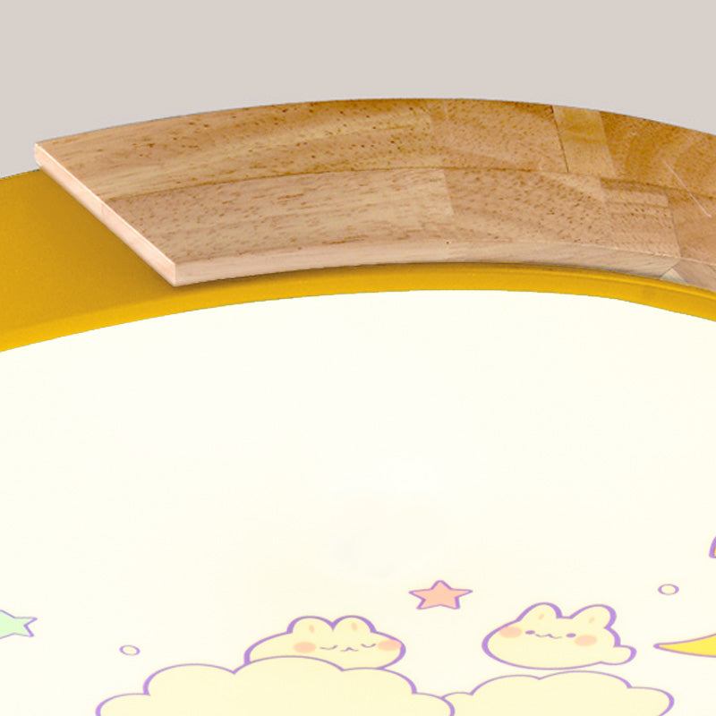 Cartoon Round LED Flush Ceiling Lights Acrylic Ceiling Light Fixture for Kindergarten Clearhalo 'Ceiling Lights' 'Close To Ceiling Lights' 'Close to ceiling' 'Flush mount' Lighting' 192805