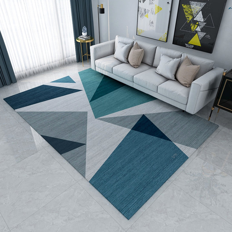 Unusual Seamless Geometric Shapes Rug Multicolor Contemporary Rug Polyester Non-Slip Backing Carpet for Home Decor Black Clearhalo 'Area Rug' 'Modern' 'Rugs' Rug' 1928120