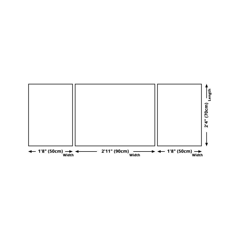 Tropical Mysterious Forest Wall Decor Soft Color Sitting Room Canvas Art, Set of 3 Clearhalo 'Art Gallery' 'Canvas Art' 'Coastal Art Gallery' 'Tropical' Arts' 1933105