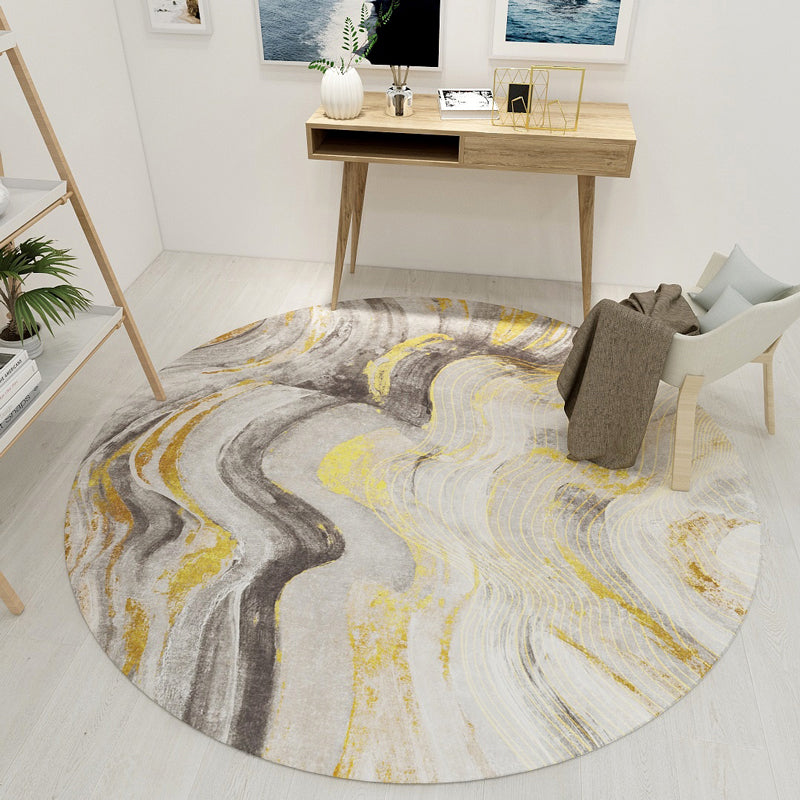 Creative Nordic Rug Multi Color Marble Geometric Shapes Rug Stain-Proof Pet Friendly Carpet for Living Room Grey Clearhalo 'Area Rug' 'Rug' 1947855