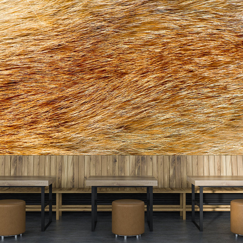 Non-Woven Ornamental Mural Decal Modern Wild Animal Print Graphic Wall Art, Personalise Light Brown Clearhalo 'Wall Decor' 'Wall Mural' 1957271