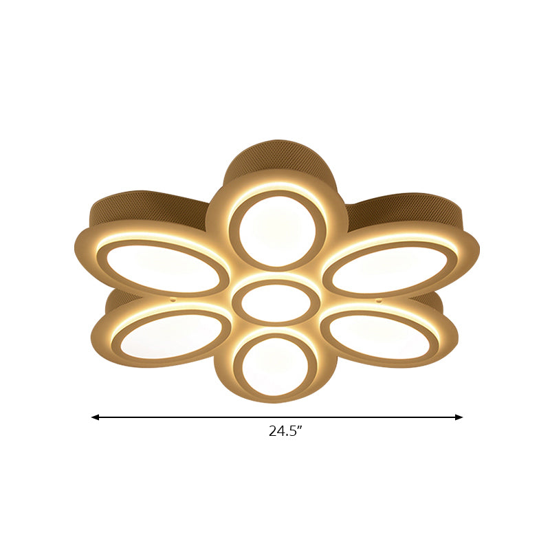 Bedroom Ceiling Light Fixture Acrylic Designer in White Flush Mount Ceiling Fixture Clearhalo 'Ceiling Lights' 'Close To Ceiling Lights' 'Close to ceiling' 'Flush mount' Lighting' 195845