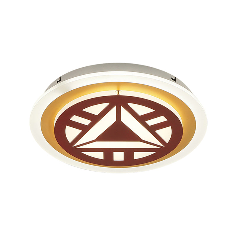 Cartoon Circle Ceiling Light Acrylic Flush Ceiling Light Fixture for Kindergarten Clearhalo 'Ceiling Lights' 'Close To Ceiling Lights' 'Close to ceiling' 'Flush mount' Lighting' 195984