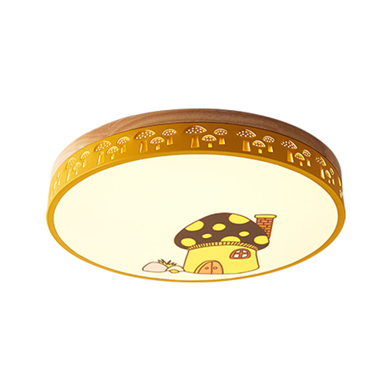 Circle for Kindergarten Ceiling Light Ceiling Light Modern Flush Mount Ceiling Fixture Clearhalo 'Ceiling Lights' 'Close To Ceiling Lights' 'Close to ceiling' 'Flush mount' Lighting' 197653