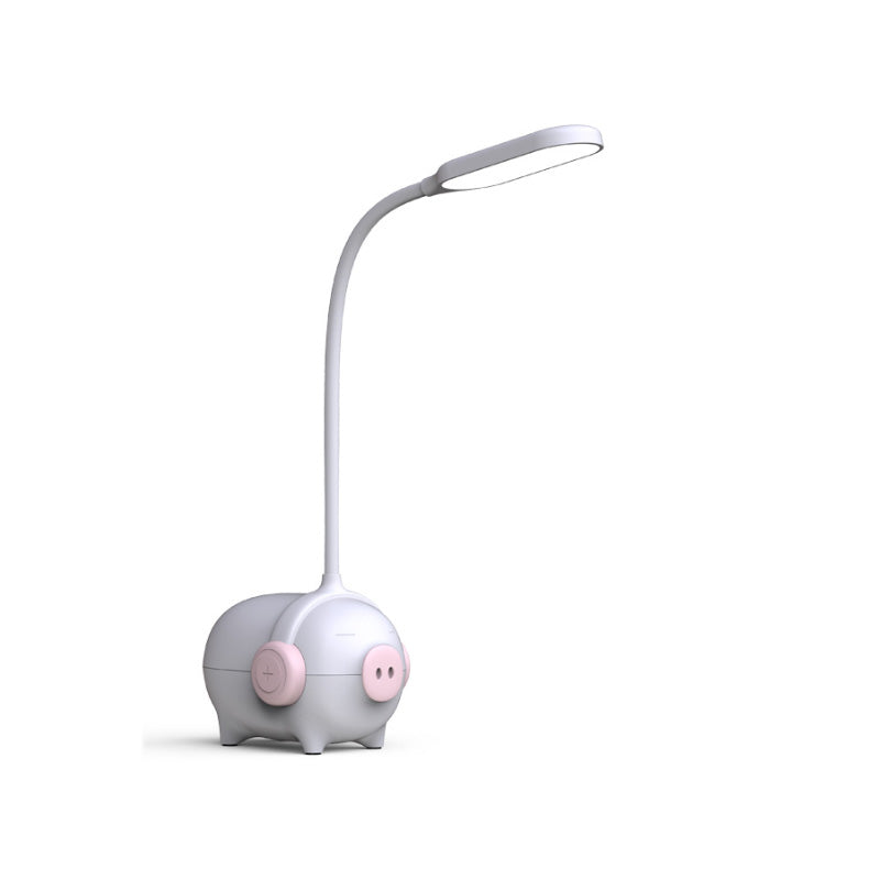 Piggy Kindergarten LED Desk Light 1 Head Animal Reading Light with Flexible Gooseneck Clearhalo 'Desk Lamps' 'Lamps' Lighting' 198463