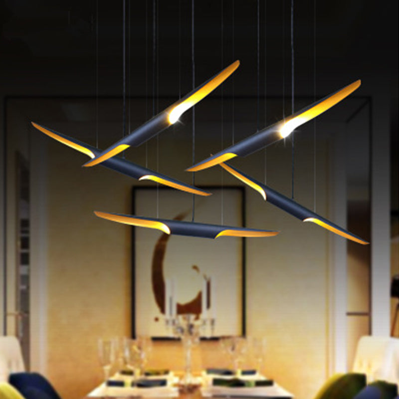 Modern 2 Heads Island Lamp Bias Cut Tube Pendant Lighting Fixture with Metallic Shade Clearhalo 'Ceiling Lights' 'Island Lights' Lighting' 2011916