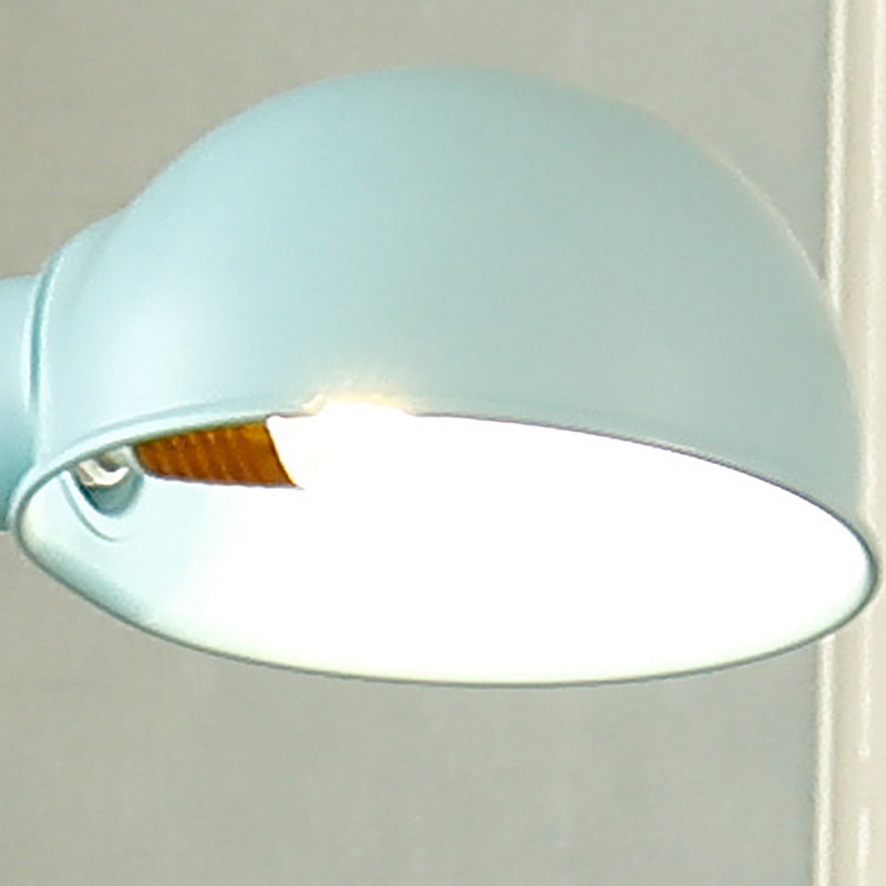 Metal Dome Shade Floor Lamp Contemporary 1-Head Standing Light with Flexible Gooseneck Arm Clearhalo 'Floor Lamps' 'Lamps' Lighting' 2024491