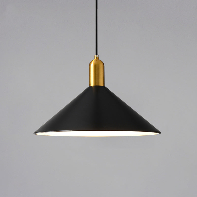 Metal Conical Drop Lamp Industrial 1 Head Dining Room Pendant Lighting Fixture Clearhalo 'Art Deco Pendants' 'Black' 'Cast Iron' 'Ceiling Lights' 'Ceramic' 'Crystal' 'Industrial Pendants' 'Industrial' 'Metal' 'Middle Century Pendants' 'Pendant Lights' 'Pendants' 'Rustic Pendants' 'Tiffany' Lighting' 2024758