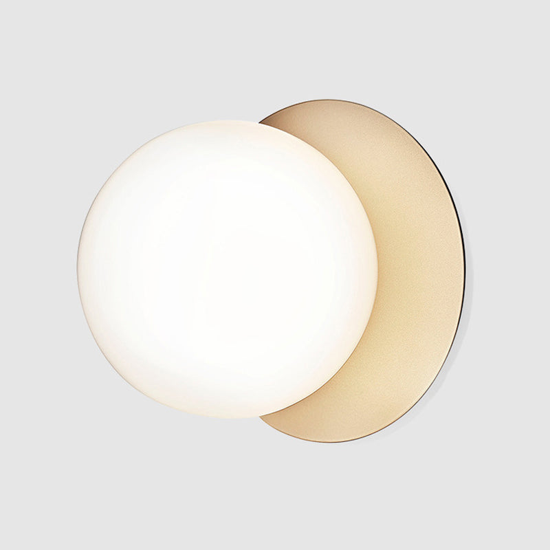 Sphere Flush Ceiling Light Contemporary Glass LED Flush Mount Lighting for Corridor Clearhalo 'Ceiling Lights' 'Close To Ceiling Lights' 'Close to ceiling' 'Flush mount' Lighting' 2039203