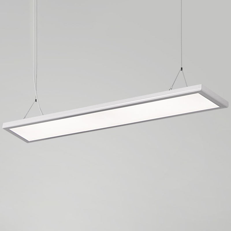 Panel Shaped Thin Pendant Light Kit Simplicity Acrylic White LED Suspension Lamp Clearhalo 'Ceiling Lights' 'Modern Pendants' 'Modern' 'Pendant Lights' 'Pendants' Lighting' 2044216