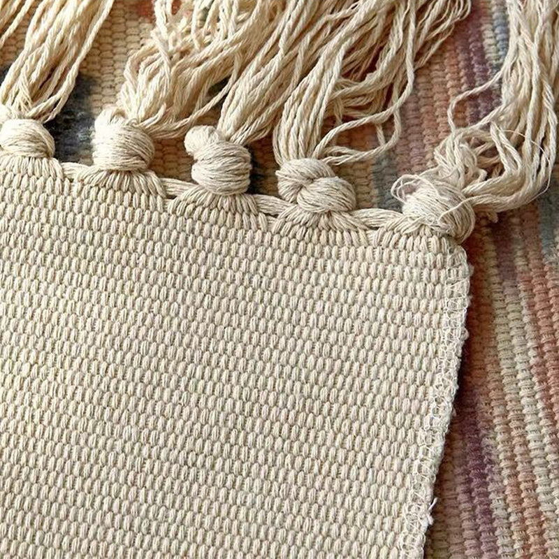 Multi Colored Triangle Pattern Rug Cotton Eclectic Carpet Pet Friendly Rug for Home Clearhalo 'Area Rug' 'Bohemian' 'Rugs' Rug' 2046979