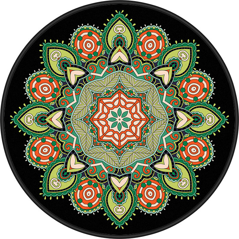 Tribal Mandala Indoor Rug Multi Color Moroccan Carpet Synthetics Anti-Slip Stain Resistant Pet Friendly Rug for Room Clearhalo 'Area Rug' 'Moroccan' 'Rugs' Rug' 2058737